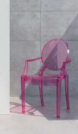 เก้าอี้พลาสติก MY DOLLS HOUSE GHOST TRANSPARENT สีชมพู_2